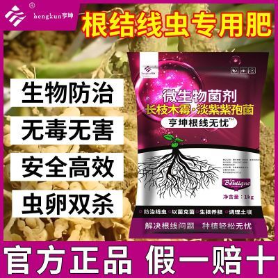 根结线虫专用药淡紫拟青霉大棚辣椒黄瓜柑橘小麦水稻根线虫一片净