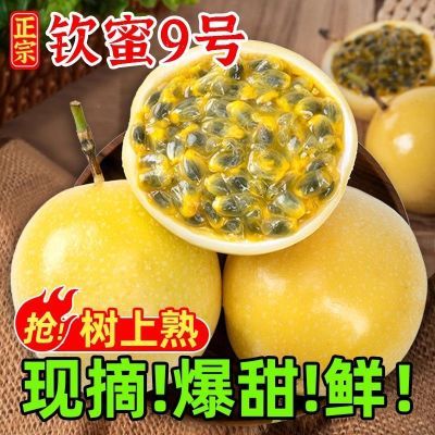 正宗广西钦蜜9号黄金百香果新鲜水果当季整箱百香果包邮大原果浆