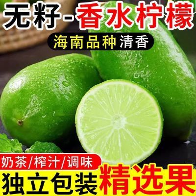 正宗海南无籽香水柠檬鲜果青柠檬新鲜水果奶茶店批发商用