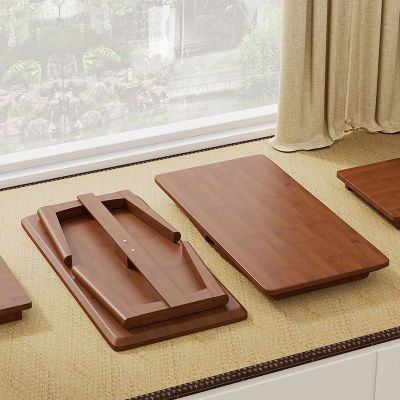 飘窗小桌子家用可折叠炕桌榻榻米小户型茶几床上学习吃饭矮飘窗桌