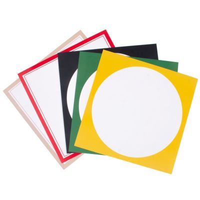 彩边边框卡纸33厘米40张加厚230克硬卡画画卡纸方形卡纸内圆内方优惠商品图片