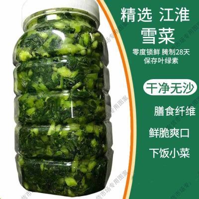 雪里红新鲜咸菜雪菜腌制芥菜小菜农村青色雪里蕻当季蔬菜瓶装腌菜