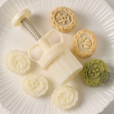 50g复古花鸟酥饼模具 飞鸟铃兰花月饼模具 2025新款中秋月饼模具优惠商品图片
