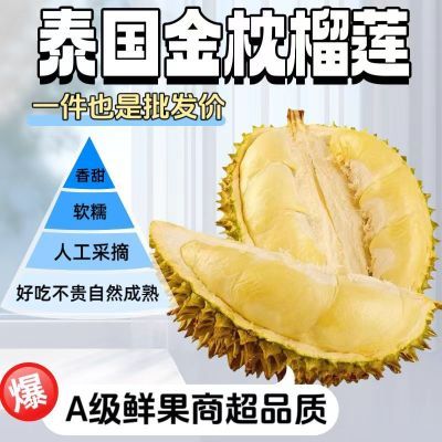 【破价冲量】泰国金枕榴莲新鲜带壳应季水果一整个批发非榴莲肉