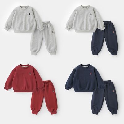 【右欧】男童卫衣套装秋装童装衣服裤子两件套儿童宝宝小童春秋学院