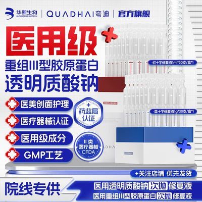 华熙生物夸迪医用重组III型人源化胶原蛋白修复液次抛精华敷料