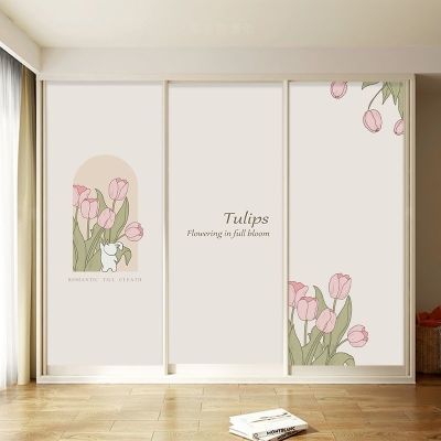 现代简约衣柜门专用贴纸翻新自粘玻璃推拉门移门遮丑玻璃门贴纸