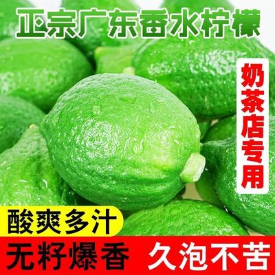 广东香水柠檬一级特级无籽爆香青皮新鲜奶茶专用柠檬茶鲜果批发