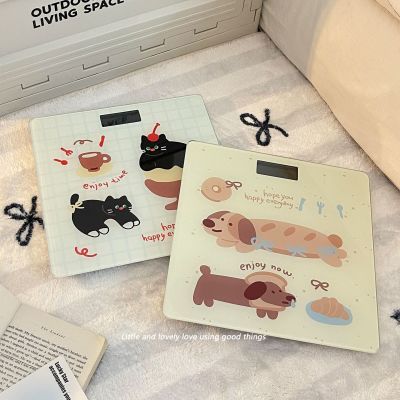 卡通电子秤家用智能usb充电高精度体重秤学生宿舍减肥专用人体秤