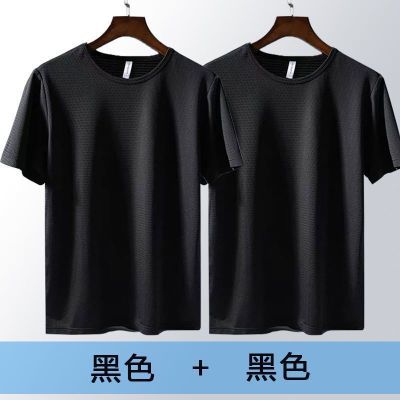 夏季男士短袖t恤宽松纯色短袖透气运动短袖跑步上衣