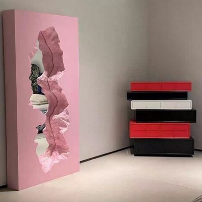 定制北欧风树脂全身穿衣镜艺术破碎设计.高颜值显瘦拍照立体壁挂