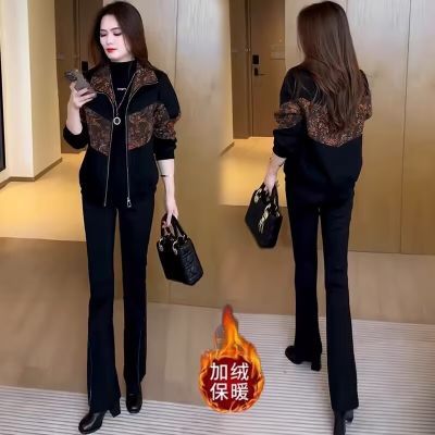 加绒秋冬季外套女2025新款百搭夹克杉女士休闲韩版时尚短款上衣女