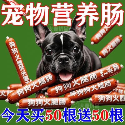 狗狗零食宠物火腿肠猫犬通用金毛泰迪营养无加盐训练奖励加营帽子