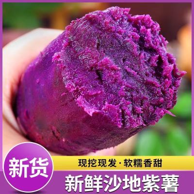 新鲜沙地紫薯板栗紫罗兰番薯红薯紫心蜜薯地瓜蔬菜粗粮辅食一整箱