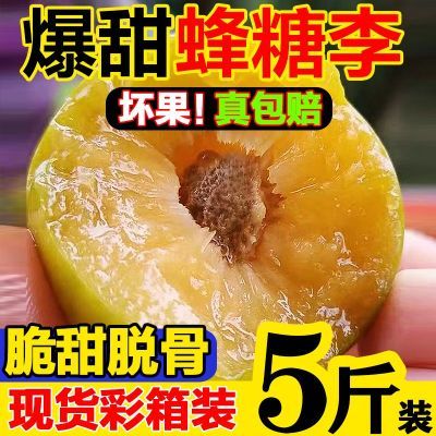 彩箱】正宗真蜂糖李四川脱骨李爆甜青脆李空心土李子整箱新鲜水果