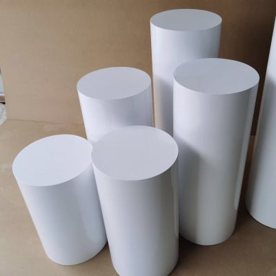 圆柱展示台直播站台圆形橱窗模特摆台空调底座增高台圆柱体空心