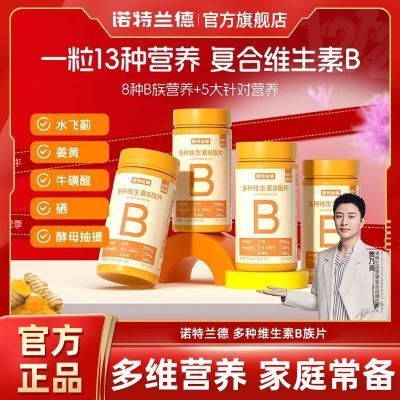 【诺特兰德】多种维生素b1b2b6姜黄成人复配维b牛磺酸水飞蓟72粒正品