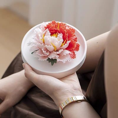 教师节礼物陶瓷花洛阳牡丹瓷手工中式香插香薰摆件装饰房间礼盒款优惠商品图片