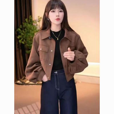 秋季潮流长袖抽褶裤套装女加厚300克鹿皮绒不对称立体装饰