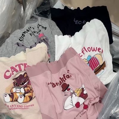 胖mm大码内裤大码内裤女超萌胖妹妹卡通高腰舒适内裤女士学生裤头