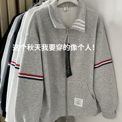 潮牌2025新款秋季休闲翻领百搭棒球服夹克外套时尚男女同款上衣