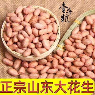 2斤25年山东特大颗粒花生米新货农家精选无壳花生米自产长粒
