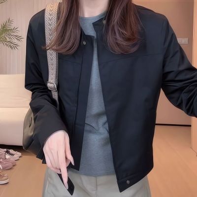 早秋韩版洋气小个子短款外套女2025新款女士时尚气质减龄夹克上衣【7天内发货】