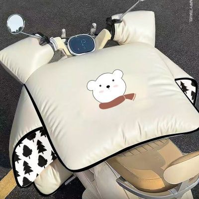 电动车冬季加绒加厚挡风被保暖防寒防风防水电瓶摩托车防风罩