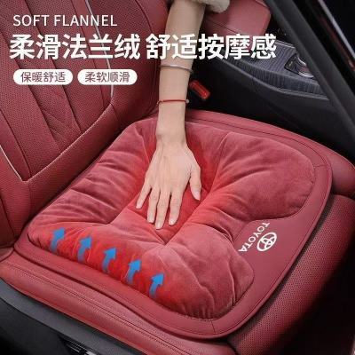 高端汽车坐垫冬季法兰绒毛绒后排座椅加厚车载三件套保暖通用座垫