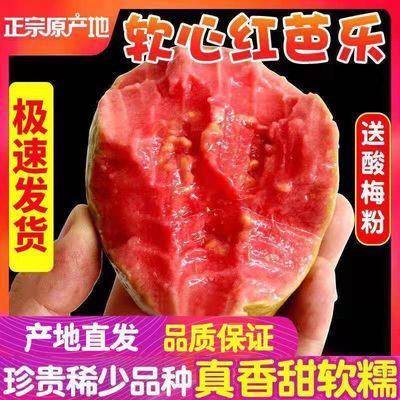 【精品】广西软心红心番石榴新鲜水果香软红芭乐软糯草莓减脂果