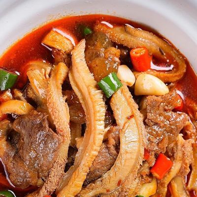 监利早酒牛杂火锅850克+100克猪肉包4个冷冻袋装牛杂正宗加热即食优惠商品图片