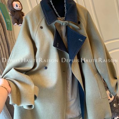 2025高级感气质英伦风翻领卡其色风衣外套宽松中长款女装秋季新款【7天内发货】