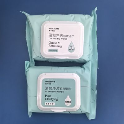 屈臣氏卸妆湿巾25片*4包 清颜净澈 温和净透