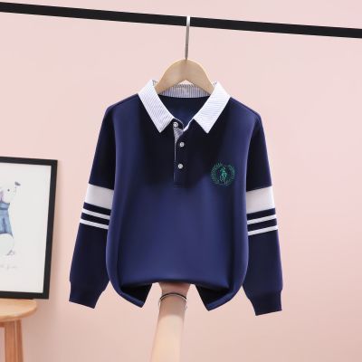 童装男童卫衣秋冬装2025新款洋气中大童男孩休闲polo衫长袖上衣潮