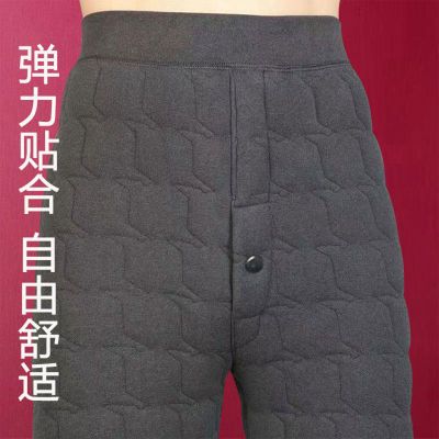 冬季保暖裤高弹加绒棉裤东北抗寒防寒裤男士德绒棉裤中老年爸爸