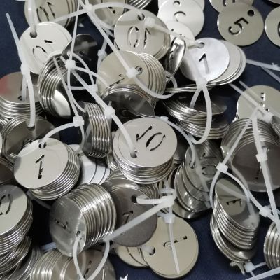 金属不锈钢数字号码牌麻辣烫数字牌编号定制镂空标记牌幼儿园水杯