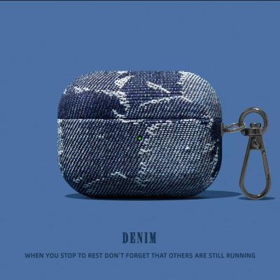 不规则牛仔布耳机壳AirPodsPro3代保护套2代苹果耳机壳AirPods4代