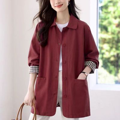 广州十三行风衣中长款春秋百搭中老年风衣