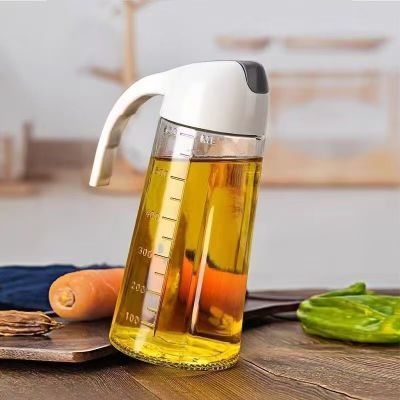 倾倒型油壶家用厨房自动翻盖油壶
