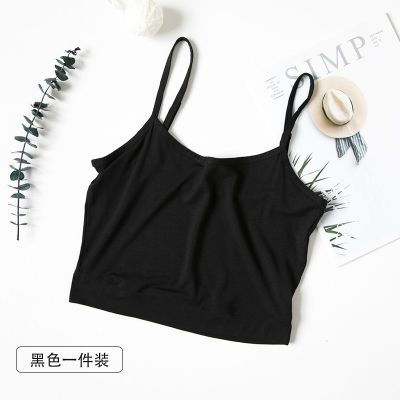 吊带女纯棉短款内搭小打底衫修身性感背心夏季显瘦无袖美背上衣