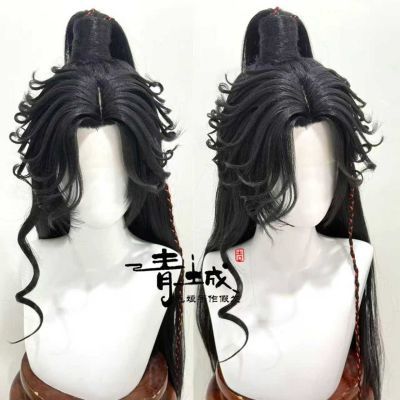 青城 天官赐福花城cos假发少年黑色万用汉服谢怜古风cosplay【7天内发货】优惠商品图片