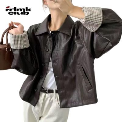 ���ڲ�����FRLMK�߼��и��ӷ��촿ɫƤ������Ů���＾�¿�����Ƥ�п����� 183Ԫ