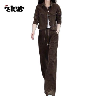 【FRLMK】时尚休闲外套女秋季新款洋气亮丝短外套百搭长袖显瘦上衣服