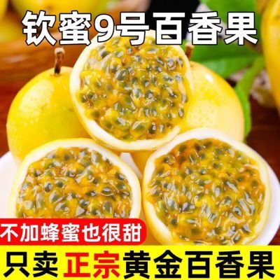 钦蜜九号百香果 三斤装新鲜送开果器大果黄皮黄金百香果