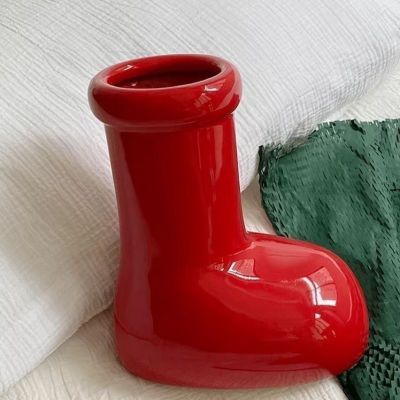 网红新年居家花瓶红色鞋子客厅装饰结婚庆典乔迁新居新款摆件饰品