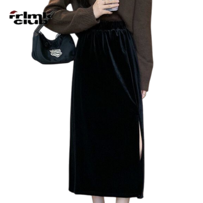 ���ڲ�����FRLMK��ɫ��˿�ް���ȹ�ﶬ�г���ֱͲ����ȹ �ɽ�������a��ȹ 102Ԫ