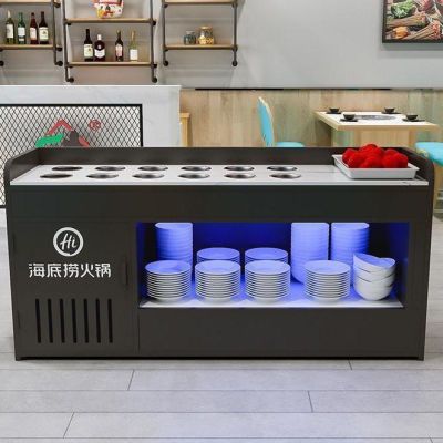 商用火锅店调料台麻辣烫蘸料台自助餐厅海底捞小料台水果台调料柜