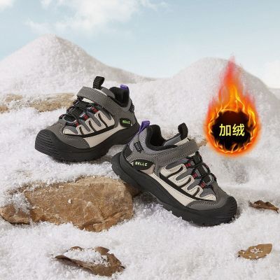 百丽童鞋BELLE儿童运动鞋男女童鞋户外休闲鞋跑步鞋冬季加绒款