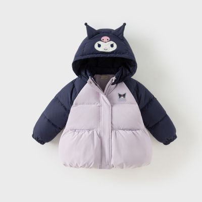 库洛米戴维同款儿童加厚羽绒服冬装女童三防外套童装无吊牌