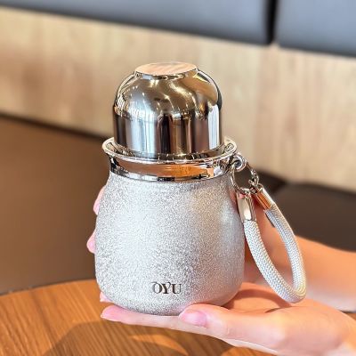 新款高级感钛杯葫芦保温杯女士专用高颜值小巧便携双饮口覆钛水杯